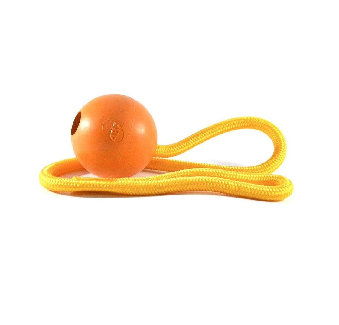 4BF Pelota Rellenable con Jaladera Crazy Bounce Rope Chica (Naranja)